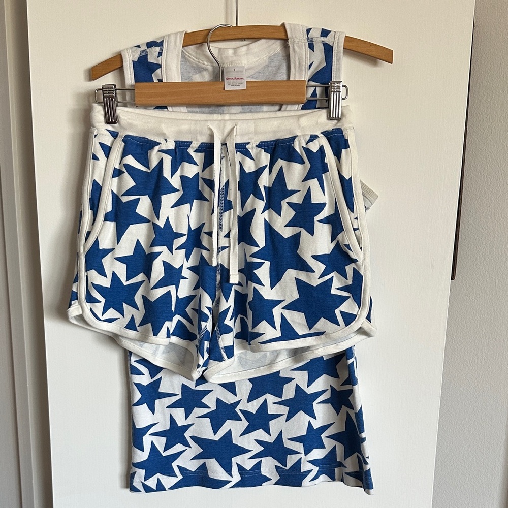 Hanna Andersson Blue Star Pajama Set